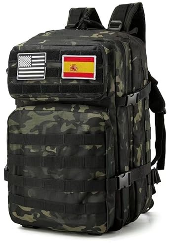 smallrun Mochilas Tácticas Militares 45L Mochila del ejército Gran Capacidad Mochila Crossfit Plegable Impermeable Mochila Montañismo, Senderismo, Acampada (NOCP, 45L)