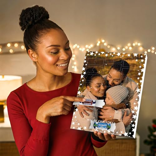 Mars Schokolade Adventskalender 2025 personalisiert mit Foto - personalisierter Mars Miniatures Schokoladen-Adventskalender für Frauen und Männer, ein lustiges Adventsgeschenk