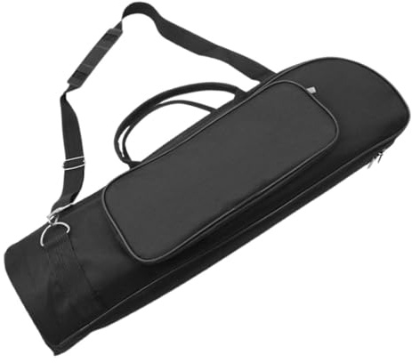 MUELODSIC Bolsa para Trompeta Pequeña de Tela Oxford Asas y Compartimentos, Estuche de Transporte para Músico, Funda Portátil para Instrumentos de Viento
