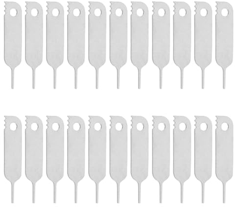 BAZEITFLOW 400 st sim-kortfack borttagningsverktyg telefon mobiltelefon kort borttagning nål sim utsläpp stift bricka ejektor ejektor silver