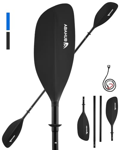 Abahub 4-teiliges Doppelpaddel 230 cm – Kajakpaddel aus Aluminium