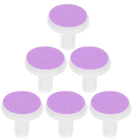 Mipcase 6 Têtes de Rechange pour Lime à Ongles Bébé Électrique, Coussinets en Papier de Verre et Plastique, pour Ongles de Nourrisson et Bébé, Usage la Maison Voyage