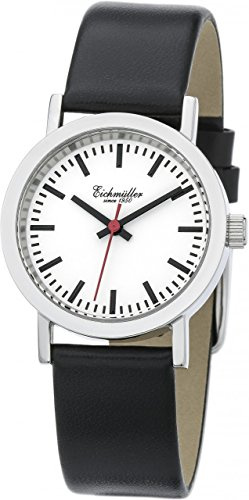 Damenarmbanduhr Stil Bahnhofsuhr, Miyota 2035, Lederarmband