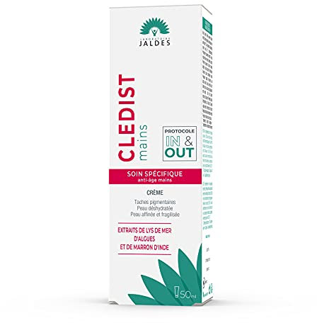CLEDIST MAINS 50 ml | Soin spécifique anti-âge mains | Taches brunes, peau sèche et affinée, veines apparentes sur les mains | Pour donner un aspect plus jeune aux mains | LABORATOIRE JALDES
