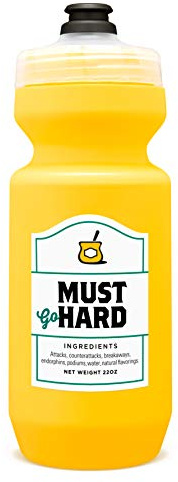 SPURCYCLE - Must [GO] Hard Water Bottle|22 Ounces. Purist Water Bottle with MoFlo Cap, Resists Stains & Tastes Better. Flexible Bicycle Bottle. Don't Forget to Hydrate.
