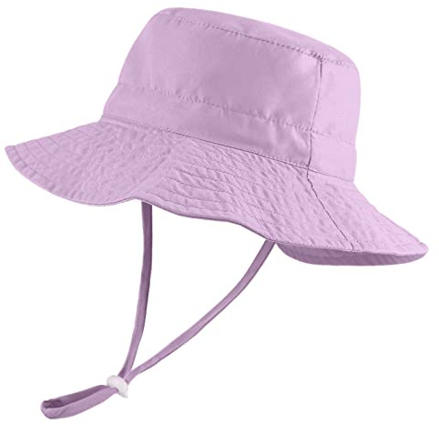 LACOFIA Kleinkind Baby Sonnenhut Unisex Kinder Sommer Mütze Hut für Strand Schwimmen Schwimmbad Breiter Krempe/Schnell Trocknend