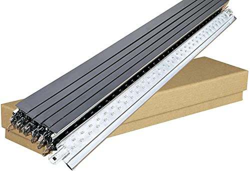 10x Suspended Ceiling Grid Component, Black Cross Tee Section 1200mm x 24mm T24 T1200