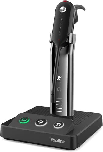 Yealink WH63 Convertible DECT Wireless Headset UC, schwarz