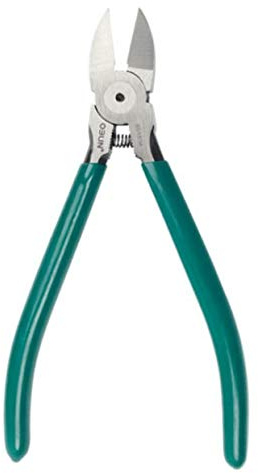Cortadores laterales de precisión y ultra afilados de 6 pulgadas con filo de corte al ras más largo, con resorte, tijeras de alambre ideales para manualidades y cualquier necesidad de corte limpio
