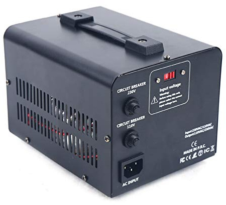 Transformateur de tension 2000 W 220/240 V vers 110/120 V vers le haut et vers le bas avec protection contre la surtension et la surchauffe pour un usage domestique et industriel