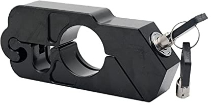 Czhxtqz Candado de manillar para motocicleta para acelerador, freno y manillar para asegurar tu bicicleta, scooter, ciclomotor o ATV en menos de 5 segundos.