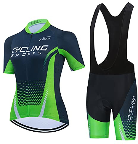 Hotlion Damen Radtrikot Set Trägerhose Anzüge Sommer Rennrad Bekleidung…