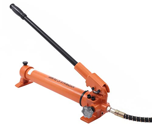 800cc Hydraulique Pompe à Main Set Manuelle Hydraulique Pompe En Acier Pompe Hydraulique Raccord De Tuyau De Pompe À Main 200cm Pour Kit Directif Écarteur Cylindre Pression