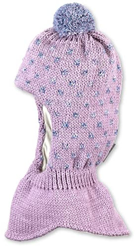 Sterntaler Baby - Mädchen Schalmütze Kleinkinder Schalmütze Strick Punkte, rosa meliert, 49