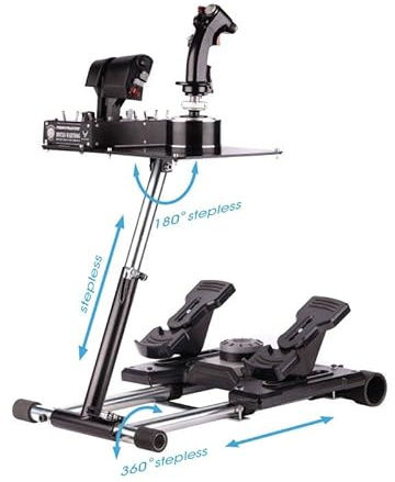 Wheel Stand Pro SUPER WARTHOG, support de joystick pour Thrustmaster HOTAS WARTHOG, Saitek X55/X52/X52