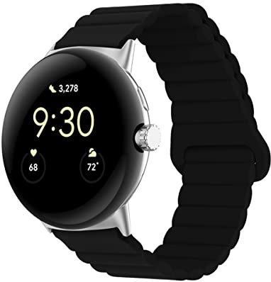 Silikon Armbänder für Google Pixel Watch Männer und Frauen Bewegung mit Magnet Armbänder Ersatzband mit Magnet Armbänder Kompatibel mit Google Pixel Watch (7)