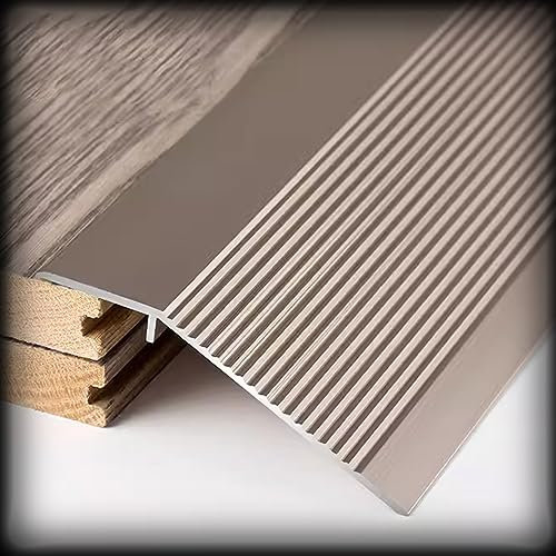 EMISOO Boden Übergangsstreifen Innen Türschwellen Übergangsprofil Vinyl Böden/Laminat/Fliesen Übergangsschiene Ausgleichsprofil Aus Aluminiuml - Für 1-4cm Höhenausgleich (Color : B, Size : L:90cm (3