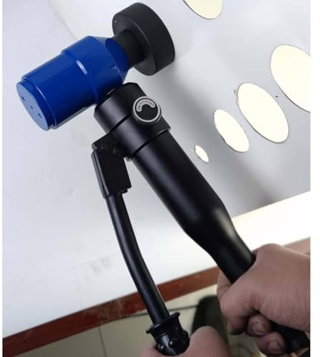 Kit de Sacabocados Hidráulicos,Perforadora de Láminas de Metal Excavadora de Agujeros Hidráulica,Punzonadora de Chapa Metálica con 6 Troqueles(22.5-61.5mm),para Aluminio,Latón,Blue