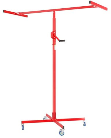 Wiltec Drywall Lift and Sheetrock Lifter Panel Hoist up to 50kg Adjustable in Height 190-330cm