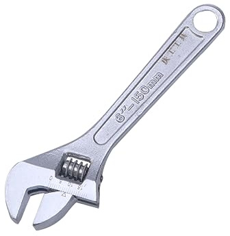 Veemoon Llave Ajustable Multifunción de Acero Plata 150mm para Reparación | Uso Doméstico y Apriete, Formato Compacto Fácil de Llevar, Tipo Llave Inglesa Ajustable