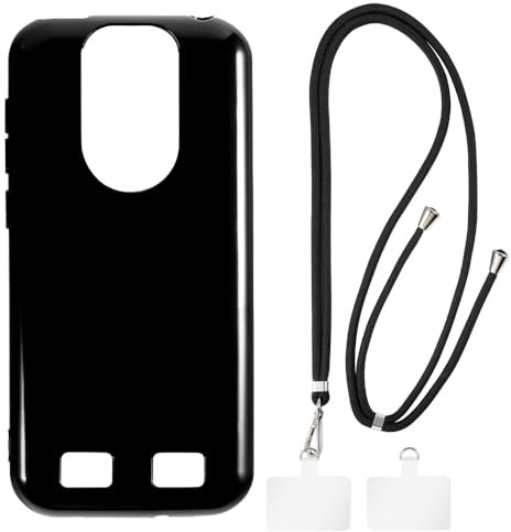Crossbody-/Halsband-TPU-Handyhüllen-Set Kompatibel mit Emporia Smart 5 Mini, Stoßfeste Schutzhülle mit Verstellbarem Tragegurt