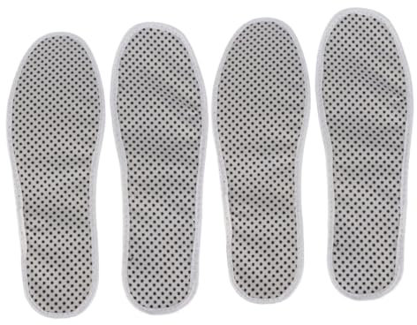 FOMIYES 2stücke Magnetische -einlegesohlen Für Fußmassage Und Schmerzlinderung Selbstheizend Für Damen Und Tourmaline Und Atmungsaktiv Weiß