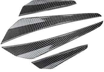 LXBSXY 2 Stück Auto-Kotflügel Seitenschlitze für VW Golf 8 GTD GTE GTI R-Line 2020-2023, Kotflügel Dekorative Aufkleber Trim, Air Flow Intake Hole Kühlergrill, Spoiler Körper Dekoration Zubehör