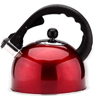 CAFIEDR Bouteille de thé sifflante en Acier Inoxydable 3L, Bouilloire pour cuisinière à gaz, Bouilloire, Eau de Cuisine, café, chaudière à Chaleur, sifflet