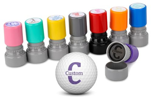 Individueller Golfball-Stempel Personalisierte Golfball-Marker Golfball Namensstempel Monogramm-Golfballstempel Golf Ball Marker Geschenke für Golfspieler Golfliebhaber Golf Zubehör