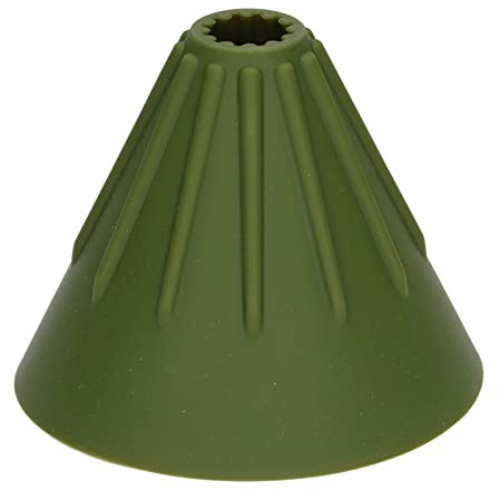 Kuuleyn Zusammenklappbarer Kaffeetropfer zum Übergießen, Silikon-Kaffeetropfer, tragbarer, wiederverwendbarer, faltbarer Kaffeefilter für Reisen, Camping, Büro, Zuhause (Green)