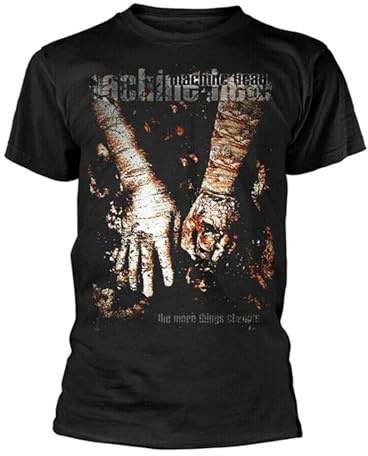 XIASHUN Men's Machine Head 'The More Things Change' T-Shirt Black L
