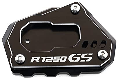 YYTEMD Lange Haltbarkeit Motorrad Modifiziertes Zubehör Seitenständer Pad Vergrößerer Für B&MW R 1200 GS LC R1200GS R 1200GS ADV R1250GS Adventure HP(Schwarz,2)