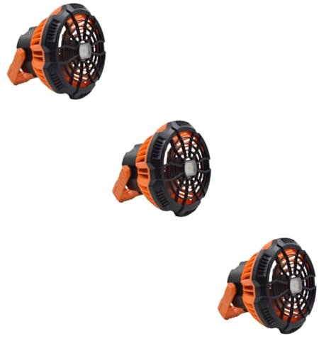ABOOFAN 3 Pezzi Luci Del Ventilatore Da Campeggio Ricaricabile Batteria Luce Della Senza Fili Aria Ventilatore Esterno Elettrico Solare Ventilatori Da Esterno Con Luce Mano Plastica