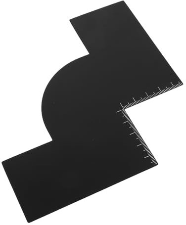 OSOLADY Gabarit De Barbe Et Coiffure Homme Règle Intégrée Pour Ligne De Cheveux Précise Usage Professionnel Et Domestique