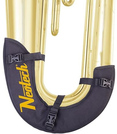 Neotech Tuba Bogenschutz – Nylon-Hartschalenkoffer mit Polyethylen-Schaum, verstellbarem Gurt & Kunststoff-Clips – strapazierfähiges Geschirr & Schutzhülle für Marschband – passend für Yamaha & mehr