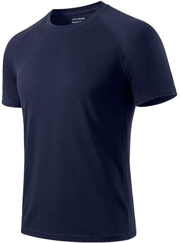 Cimic Löpar-t-shirt för män, avslappnade tröjor för träning, enkla gymtröjor, med fuktavvisande material, aktiva sportiga kortärmade t-shirts, 5-/3-pack