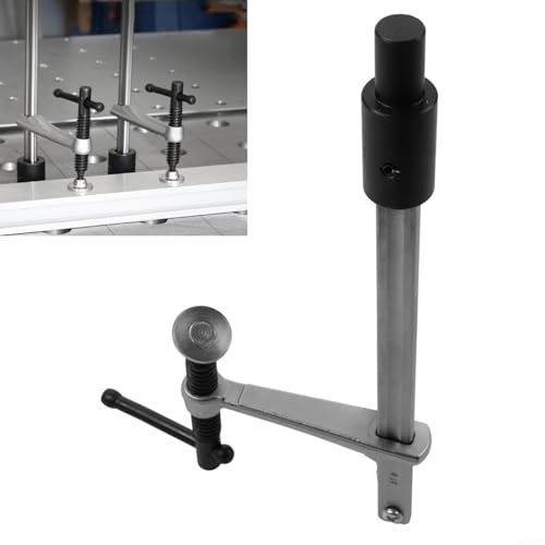 Wirkender Niederhalter für Holzbearbeitungsbänke, 16/28 mm Lochwerkzeug, für Holzbearbeitung oder Schweißtische (16 mm)