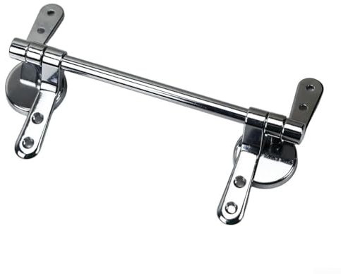 Kit di cerniere per sedile WC, in lega di zinco, kit di riparazione per cerniere del sedile WC, cerniere di ricambio con raccordi per la maggior parte dei sedili