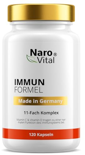 Immunsystem Stärken Erwachsene - 120 Vegane Kapseln, ohne Zusätze | 11-Fach Immun Komplex Echinacea Kapseln mit Zink, Selen, Vitamin C, L-Histidin - Immunkur Erwachsene - Vitaminkur