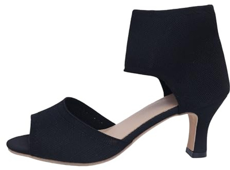 Generisch Chaussures de printemps confortables pour femme - Élégantes - Pour l'été - Pour pieds nus - Élégantes - Pour le printemps et l'hallux valgus - Noir, Noir , 41 EU