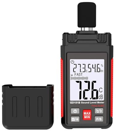 Digitaler Schallpegelmesser, Sonometro, Decibelimetro, 30–130 dB, Dezibelmesser, tragbarer Geräuschmesser(GD151B)