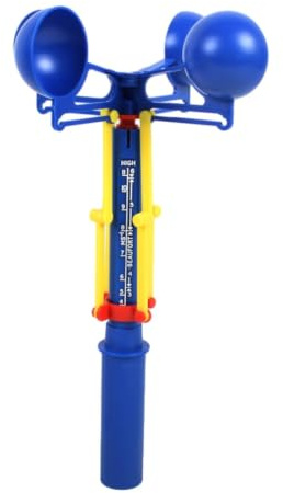 Baoblaze Anemometro Didattico Bambini Anemometro Manuale Strumento Misuratore Coppe Educativo Plastica Stampata Manico Ergonomico Adatto per Lezioni All’aperto