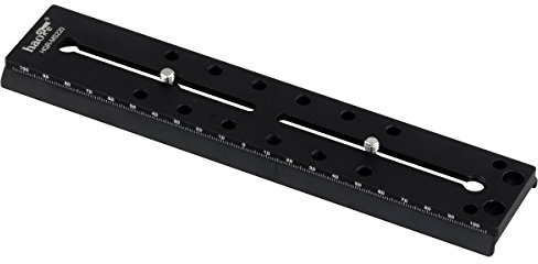 Haoge Schnellwechselplatte, 220 mm, für Manfrotto MVH400AHUS MVHN8AHUS MVHN12AHUS MVH608AHUS MVH612AHUS MVHN8AHUS MH054M0-Q5 MH055M0-Q5 MH055M8-Q5 MH057-Q5 Stativ-Fluidvideokopf.