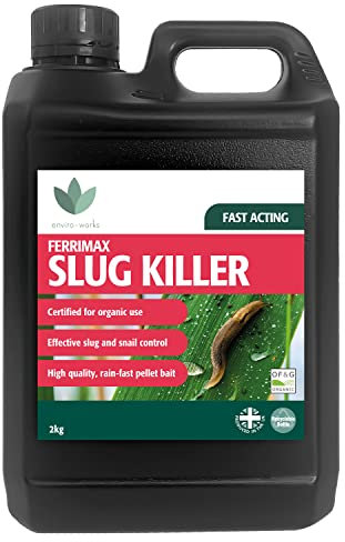 Enviro Works - Slug Killer - 2 kg Ferrimax Pellets - Approved For Organic Growing - Suitable For Use All Year Round