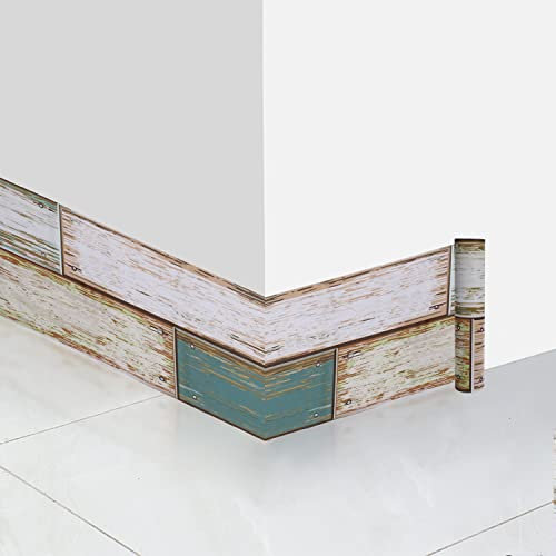 Tissting Bordi per Carta da Parati Autoadesivi, 3D Rimovibili Bordo per Carta da Parati per Cucina Bagno, Bordi Adesivi Decorativi Bordo Autoadesivo, Bordo Adesivo Impermeabile (20x120cm)