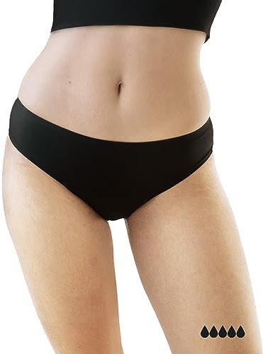 MyMonthlys Periodenunterwäsche Starke Blutung/bis zu 5 Tampons - Periodenslips Seamless saugstark schnelltrocknend - ohne Biozide & ohne Silberchlorid - M / 38
