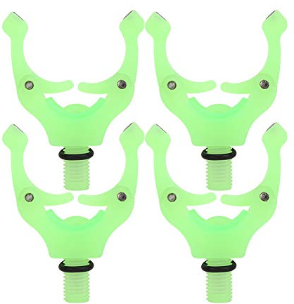Yosoo Health Gear 4-teiliges Angelruten-Set mit Magnetischem Halterungskopf, Automatischer Anpassung, Schwanzstützenhalter und Werkzeugzubehör für Sicheren Halt und Halt Beim Angeln, Ideal für