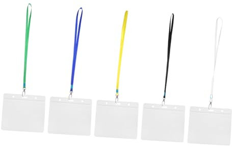 EXCEART 1tasche Wasserdichte Transparente Ausweishalter Mit Abnehmbaren Lanyards Für Mitarbeiter Und Studentenausweise Id-karten Und Namensschilder