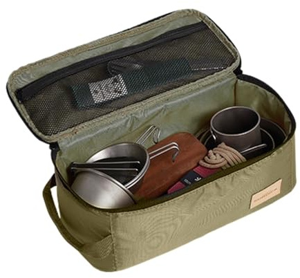 Sac de rangement pour ustensiles de cuisine – Organiseur de cuisine pliable | Organiseur d'ustensiles de cuisine de voyage avec poches en filet, sac de rangement pour couverts, organiseur à fermeture