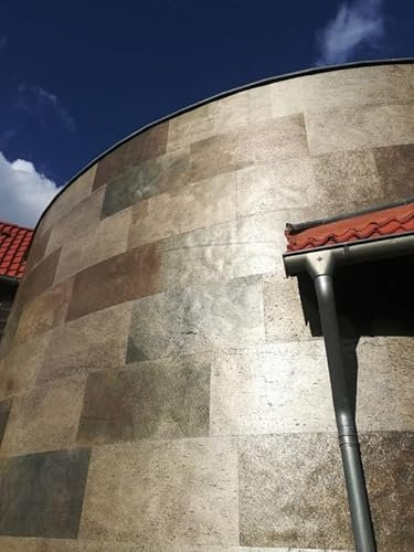 Wandverkleidung Naturstein Dünnschiefer Furnier Echtstein Fliesen Steinplatten Innen + Außen + Dusche + Kamin + Gartenplatten Kunstleinwand Universalverkleidung uvm